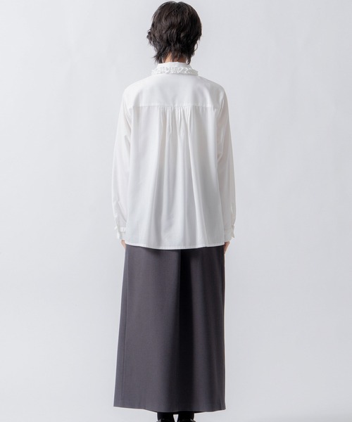 WHYTO.(ホワイト)の「「WHYTO. / ホワイト」asymmetry tuck skirt(スカート・レディース・杢グレー/チャコールグレー/ブラック・36/38)」の15枚目の写真