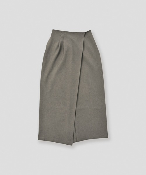 WHYTO.(ホワイト)の「「WHYTO. / ホワイト」asymmetry tuck skirt(スカート・レディース・杢グレー/チャコールグレー/ブラック・36/38)」の16枚目の写真