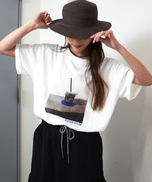 gossara | 【ほんのりシアーな素材感】スラブ天竺プリントＴ(Tシャツ/カットソー)