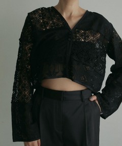 セール】Patchwork Lace Cardigan（カーディガン/ボレロ）｜anuke
