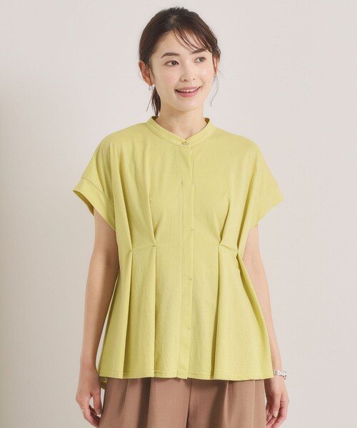 ITS'DEMO(イッツデモ)の「【冷感】カノコタックプルオーバー(Tシャツ/カットソー・レディース・ライトブルー/イエロー系その他/グリーン/ブラック・00)」の4枚目の写真