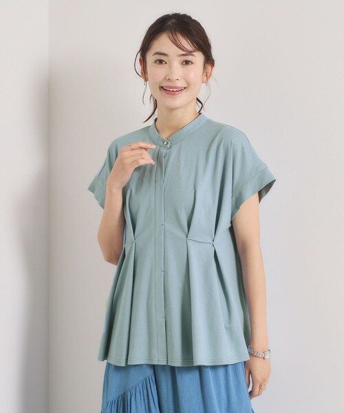 ITS'DEMO(イッツデモ)の「【冷感】カノコタックプルオーバー(Tシャツ/カットソー・レディース・ライトブルー/イエロー系その他/グリーン/ブラック・00)」の3枚目の写真