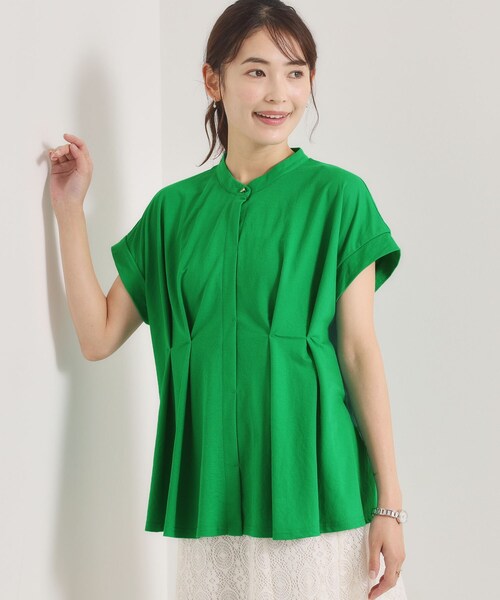 ITS'DEMO(イッツデモ)の「【冷感】カノコタックプルオーバー(Tシャツ/カットソー・レディース・ライトブルー/イエロー系その他/グリーン/ブラック・00)」の9枚目の写真