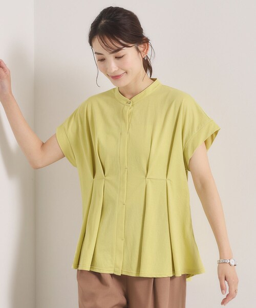 ITS'DEMO(イッツデモ)の「【冷感】カノコタックプルオーバー(Tシャツ/カットソー・レディース・ライトブルー/イエロー系その他/グリーン/ブラック・00)」の13枚目の写真