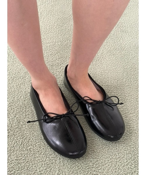 Didot.showroom（ディドット ショールーム）の「クラウドフラットバレエ（バレエシューズ・レディース・アイボリー/ブラック・23cm/23.5cm/24cm/24.5cm/25cm）」の2枚目の写真
