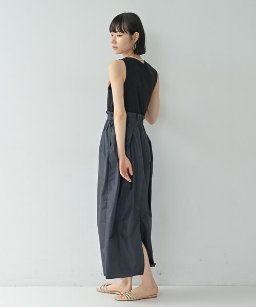 GALLEST（ギャレスト）の「コンビコクーンワンピース（ワンピース・レディース・ブラック/アイボリー・38/36）」の5枚目の写真