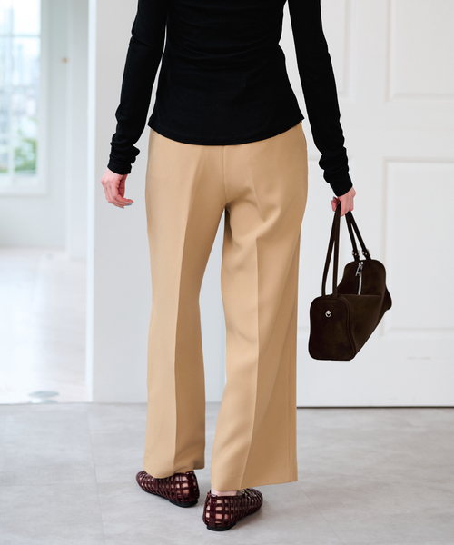 U by SPICK&SPAN(ユーバイスピックアンドスパン)の「ベルトツキパンツ(スラックス・レディース・オレンジ/キャメル/ブラック・36/38)」の7枚目の写真