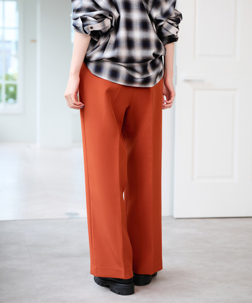 U by SPICK&SPAN(ユーバイスピックアンドスパン)の「ベルトツキパンツ(スラックス・レディース・オレンジ/キャメル/ブラック・36/38)」の16枚目の写真