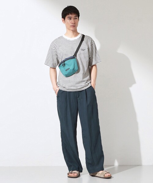 THE SHOP TK (ザ ショップ ティーケー )の「ナイロン ミニサコッシュバッグ(ボディバッグ/ウエストポーチ・メンズ・ブルーグリーン/ブラック・00)」の7枚目の写真