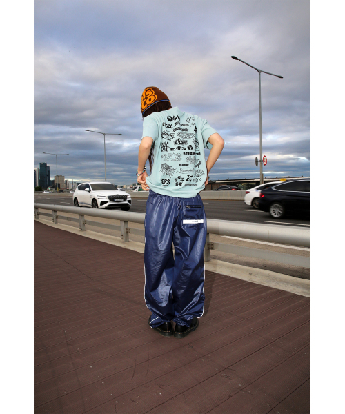 ERSCO(イーアルエスコ)の「マルチロゴTシャツ_スカイブルー(Tシャツ/カットソー・レディース・その他・X-LARGE/LARGE/MEDIUM)」の5枚目の写真