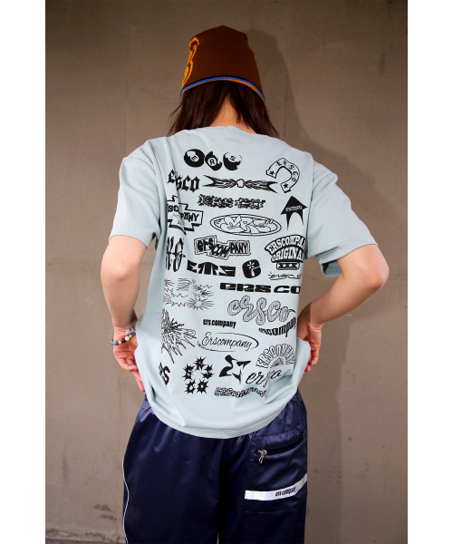 ERSCO(イーアルエスコ)の「マルチロゴTシャツ_スカイブルー(Tシャツ/カットソー・レディース・その他・X-LARGE/LARGE/MEDIUM)」の2枚目の写真