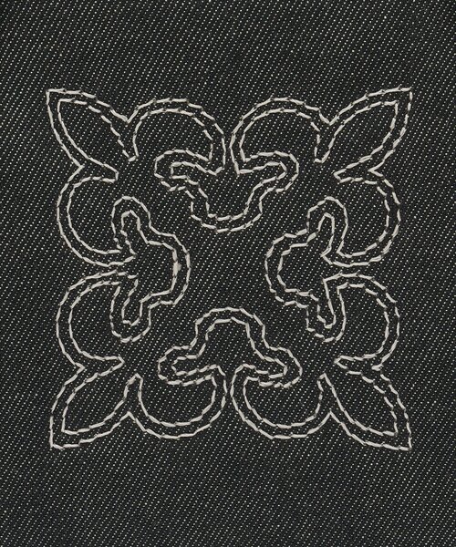 russet(ラシット)の「【刺繍モノグラム】デニム2WAYミニボストンバッグ(ボストンバッグ・レディース・インディゴブルー/ブラック・FREE)」の4枚目の写真
