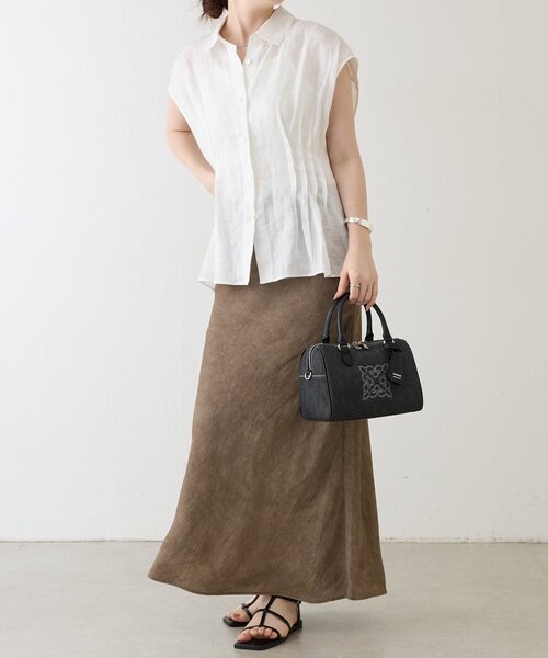 russet(ラシット)の「【刺繍モノグラム】デニム2WAYミニボストンバッグ(ボストンバッグ・レディース・インディゴブルー/ブラック・FREE)」の7枚目の写真