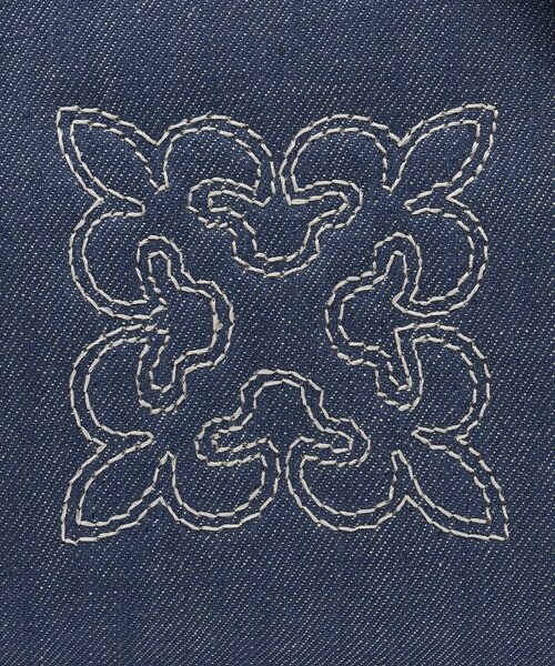russet(ラシット)の「【刺繍モノグラム】デニム2WAYミニボストンバッグ(ボストンバッグ・レディース・インディゴブルー/ブラック・FREE)」の17枚目の写真