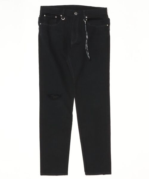 mastermind JAPAN（マスターマインド）の「WATER REPELLENT DENIM PANTS SLIM TAPERED（デニムパンツ・メンズ・インディゴブルー/ブラック・XL）」の2枚目の写真