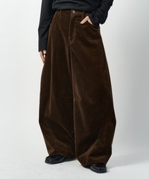 ウールコーデュロイカーブパンツ