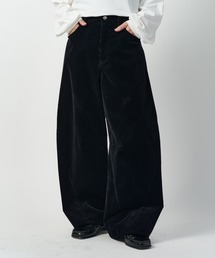 ウールコーデュロイカーブパンツ