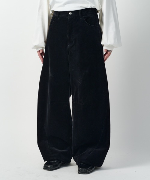 Lui's（ルイス）の「ウールコーデュロイカーブパンツ（その他パンツ・メンズ・ブラック/ブラウン・M/S）」の4枚目の写真