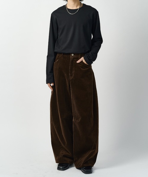 Lui's（ルイス）の「ウールコーデュロイカーブパンツ（その他パンツ・メンズ・ブラック/ブラウン・M/S）」の16枚目の写真
