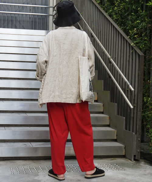 JOURNAL STANDARD LUXE(ジャーナルスタンダード ラックス)の「ドヅメテンジクベイカーパンツ(その他パンツ・レディース・レッド/ブラック・FREE)」の7枚目の写真
