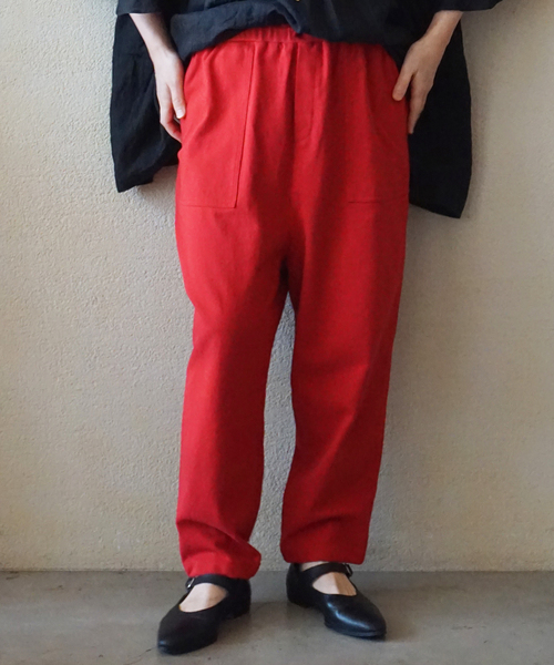 JOURNAL STANDARD LUXE(ジャーナルスタンダード ラックス)の「ドヅメテンジクベイカーパンツ(その他パンツ・レディース・レッド/ブラック・FREE)」の9枚目の写真