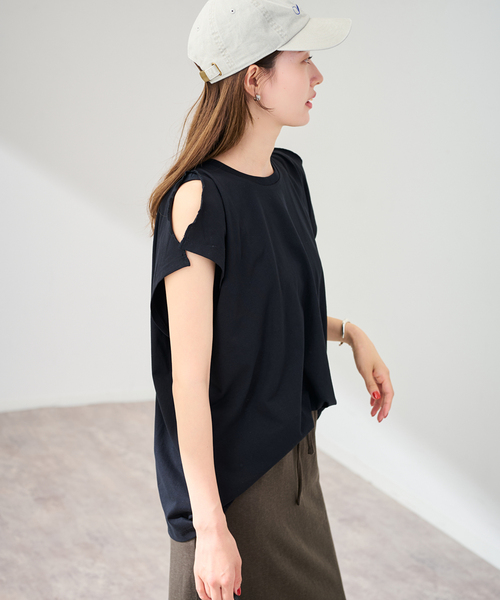 FRAMeWORK(フレームワーク)の「BASERANGE/ベースレンジ PIN TANK(Tシャツ/カットソー・レディース・ブラック・FREE)」の8枚目の写真