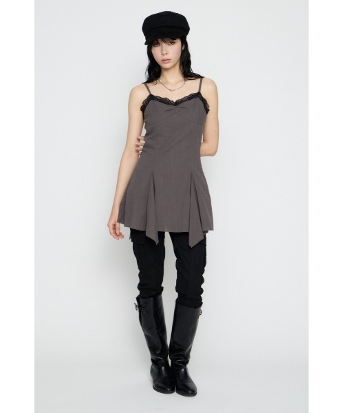 LAGUA GEM（ラグアジェム）の「COTTON LACE CAMI チュニック（チュニック・レディース・ベージュ/チャコールグレー/カーキ・SMALL/MEDIUM）」の11枚目の写真