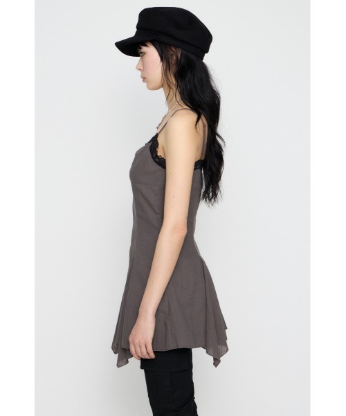 LAGUA GEM（ラグアジェム）の「COTTON LACE CAMI チュニック（チュニック・レディース・ベージュ/チャコールグレー/カーキ・SMALL/MEDIUM）」の12枚目の写真