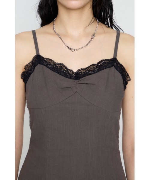 LAGUA GEM（ラグアジェム）の「COTTON LACE CAMI チュニック（チュニック・レディース・ベージュ/チャコールグレー/カーキ・SMALL/MEDIUM）」の14枚目の写真