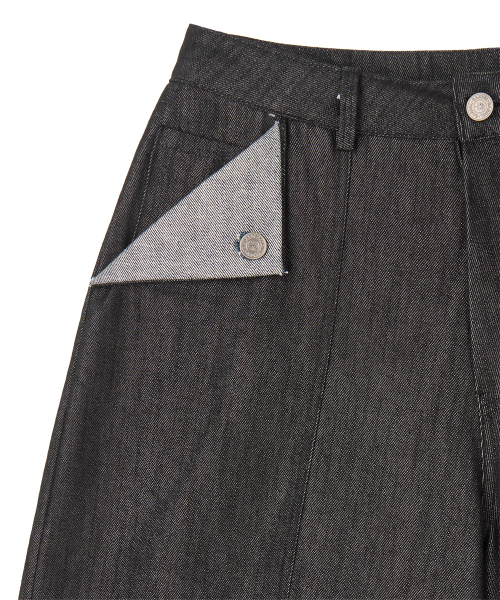 DANDEL(ダンデル)の「DD turn-up denim bermuda pants (BLACK)(その他パンツ・レディース・その他・1/2)」の3枚目の写真