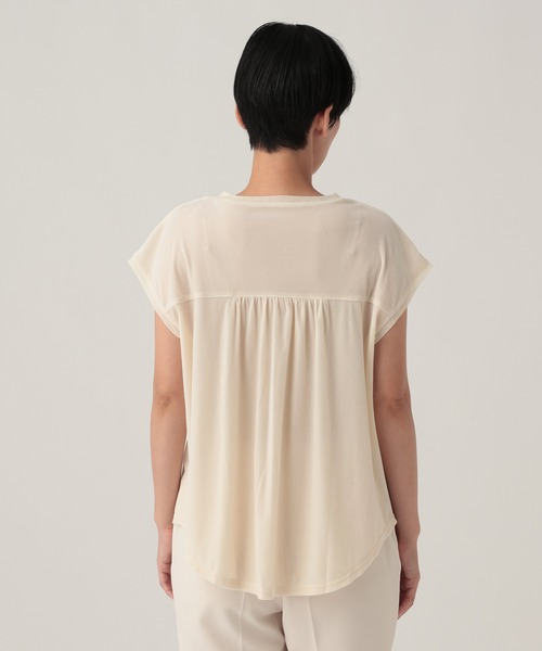 Elura(エルーラ)の「カットベロアフレンチプルオーバー/1057130(Tシャツ/カットソー・レディース・オフホワイト/ブルー/ブラック・FREE)」の12枚目の写真