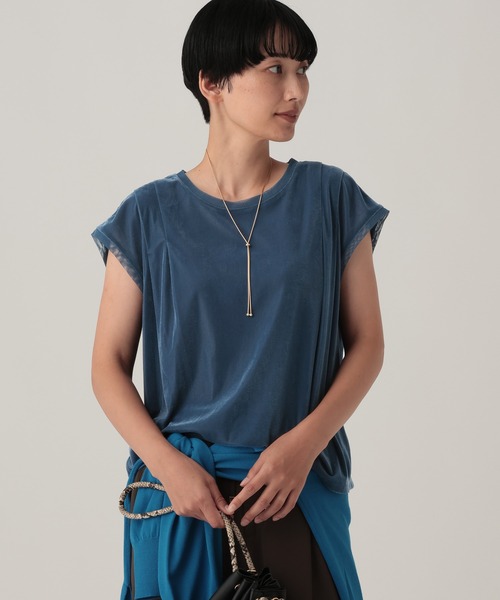 Elura(エルーラ)の「カットベロアフレンチプルオーバー/1057130(Tシャツ/カットソー・レディース・オフホワイト/ブルー/ブラック・FREE)」の9枚目の写真