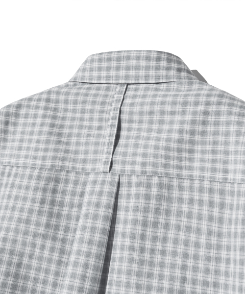 F.ILLUMINATE（フィルミネイト）の「セミクロップチェックハーフシャツ-グレー（シャツ/ブラウス・メンズ・その他・LARGE/SMALL/MEDIUM）」の16枚目の写真