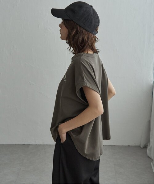 notch.(ノッチ)の「ドルマンロゴTシャツ(Tシャツ/カットソー・レディース・オフホワイト/ダークグレー・M)」の18枚目の写真