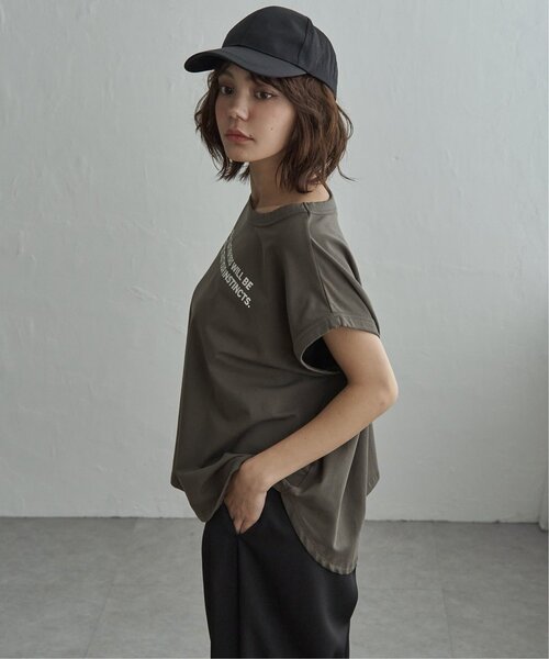 notch.(ノッチ)の「ドルマンロゴTシャツ(Tシャツ/カットソー・レディース・オフホワイト/ダークグレー・M)」の19枚目の写真