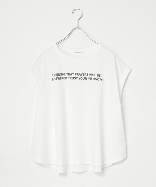 notch.(ノッチ)の「ドルマンロゴTシャツ(Tシャツ/カットソー・レディース・オフホワイト/ダークグレー・M)」の22枚目の写真