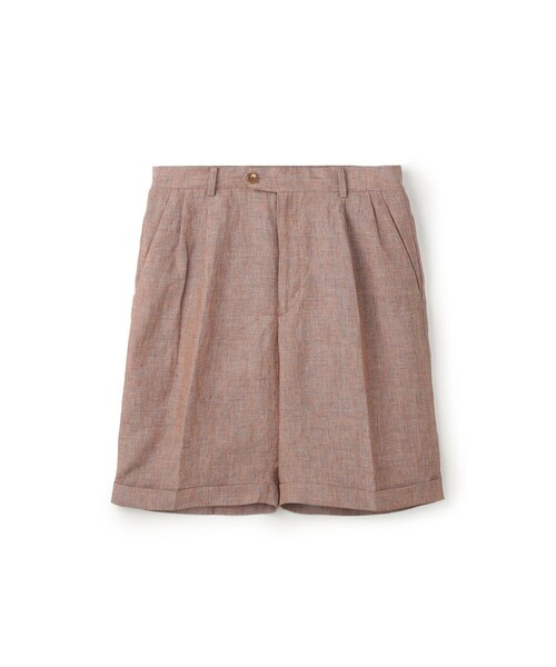 caban(キャバン)の「ミックスリネン 2タックワイドショーツ(その他パンツ・メンズ・ライトピンク/ライトグリーン・L/M)」の2枚目の写真