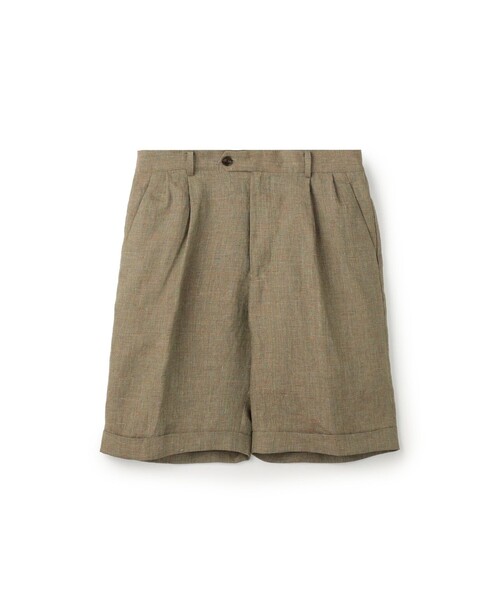 caban(キャバン)の「ミックスリネン 2タックワイドショーツ(その他パンツ・メンズ・ライトピンク/ライトグリーン・L/M)」の1枚目の写真