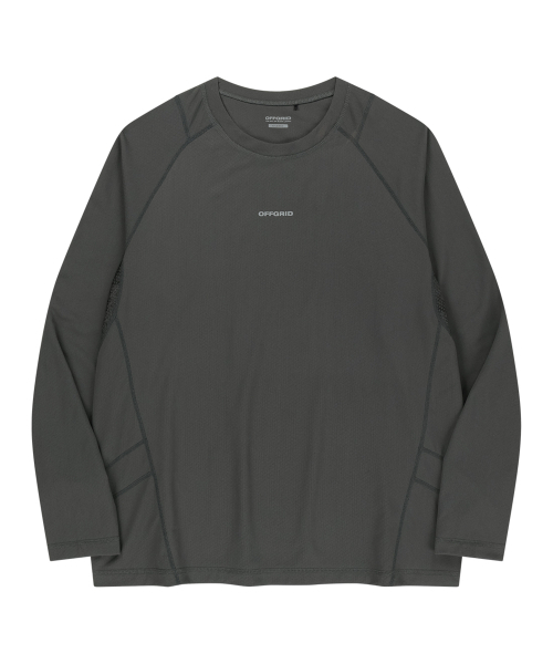 OFFGRID(オフグリッド)の「ベントラオクタロングスリーブ-チャコール(Tシャツ/カットソー・メンズ・その他・SMALL/MEDIUM/LARGE/X-LARGE)」の1枚目の写真