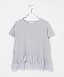 ランダムフリルヘムTシャツ