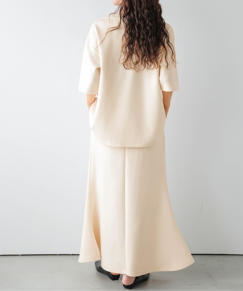 La-gemme(ラジェム)の「リラックス マーメイド セットアップ(セットアップ・レディース・グレー/ベージュ/ブラック/オリーブ・L/M)」の6枚目の写真