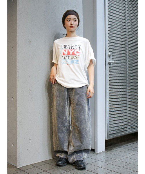 Ungrid(アングリッド)の「フロッキーウエストリメイクカーブデニム(デニムパンツ・レディース・ブラック/ベージュ・26inch/25inch/24inch)」の19枚目の写真
