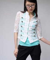 【WEB限定】ナポレオンレーススタンド7分袖シャツ