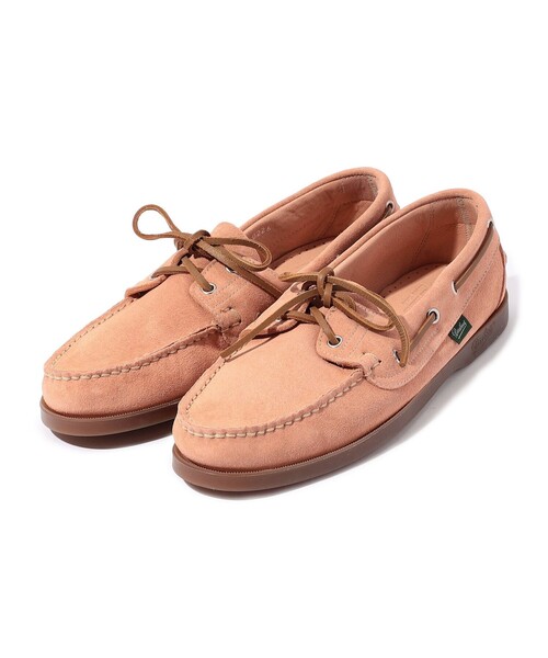Paraboot（パラブーツ）の「Paraboot BARTH スエード デッキシューズ（モカシン/デッキシューズ・メンズ・ピンク・7.5/8/6/6.5/7）」の2枚目の写真