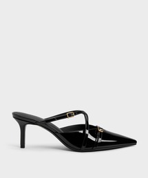 CHARLES & KEITH | Maybelle メイベル パテント ポインテッド ヒールミュール(サンダル)