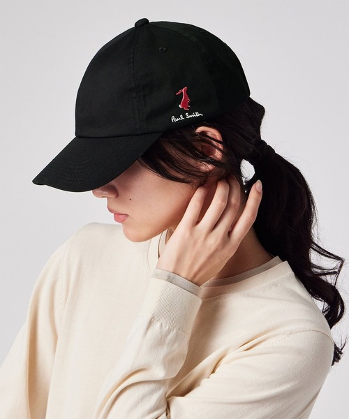 Paul Smith(ポールスミス)の「【オンラインショップ限定】ウィメンズ ラビットエンブロイダリー キャップ / 265624 EC987CWB(キャップ・レディース・ブラック/ライトベージュ・FREE)」の12枚目の写真