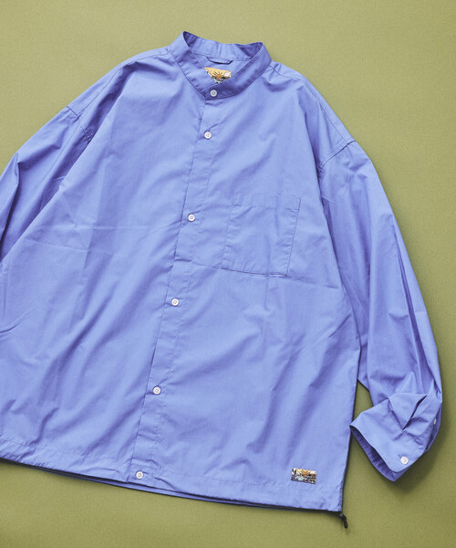 FREAK'S STORE(フリークスストア)の「FREAK'S STORE for BEACH & FES タイプライター スピンドル バンドカラーシャツ(シャツ/ブラウス・メンズ・ベージュ/サックスブルー/ブルー/イエロー/その他9・SMALL/MEDIUM/LARGE)」の21枚目の写真