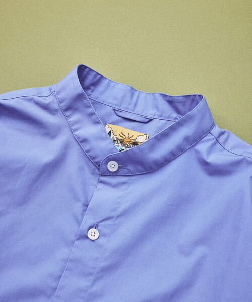 FREAK'S STORE(フリークスストア)の「FREAK'S STORE for BEACH & FES タイプライター スピンドル バンドカラーシャツ(シャツ/ブラウス・メンズ・ベージュ/サックスブルー/ブルー/イエロー/その他9・SMALL/MEDIUM/LARGE)」の22枚目の写真