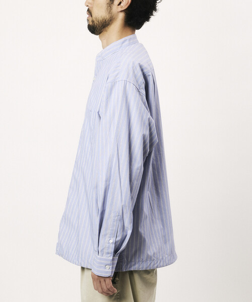 FREAK'S STORE(フリークスストア)の「FREAK'S STORE for BEACH & FES タイプライター スピンドル バンドカラーシャツ(シャツ/ブラウス・メンズ・ベージュ/サックスブルー/ブルー/イエロー/その他9・SMALL/MEDIUM/LARGE)」の11枚目の写真