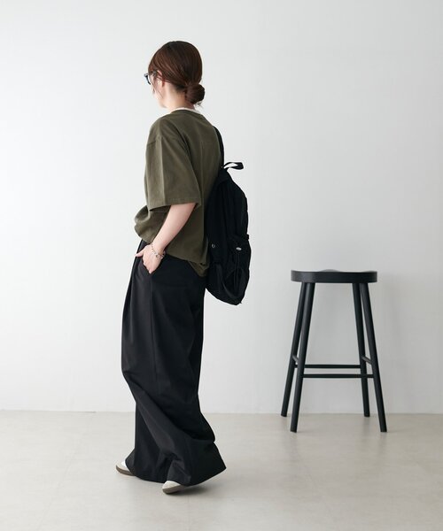 DISCOAT（ディスコート）の「【Enlude】フェイクレイヤードヘンリーネックTシャツ《ユニセックス》（Tシャツ/カットソー・レディース・ピンク/カーキ/ブラック・MEDIUM/LARGE）」の21枚目の写真